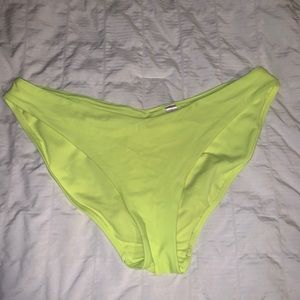 Neon yellow bikini bottoms